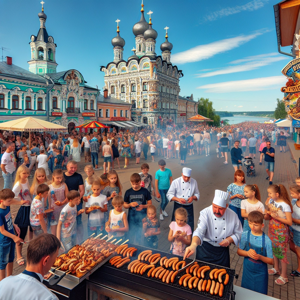 Праздник вкуса: как Павлово отметил День города с 300 кг сосисок и колбасок