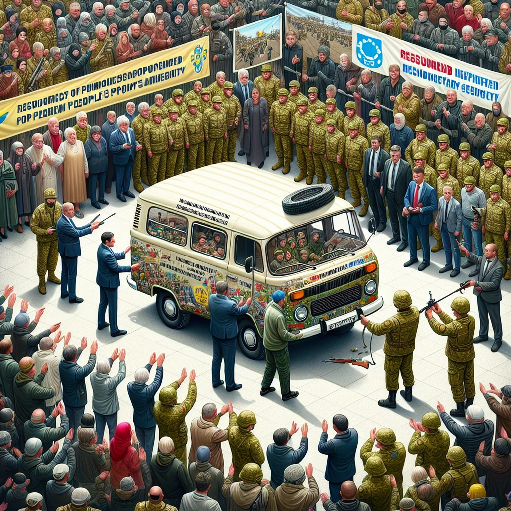 Дом народного единства передал нижегородским военнослужащим микроавтобус для службы в зоне СВО