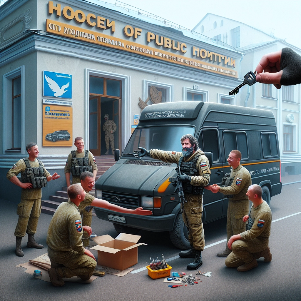 Дом народного единства передал нижегородским военнослужащим микроавтобус для зоны СВО