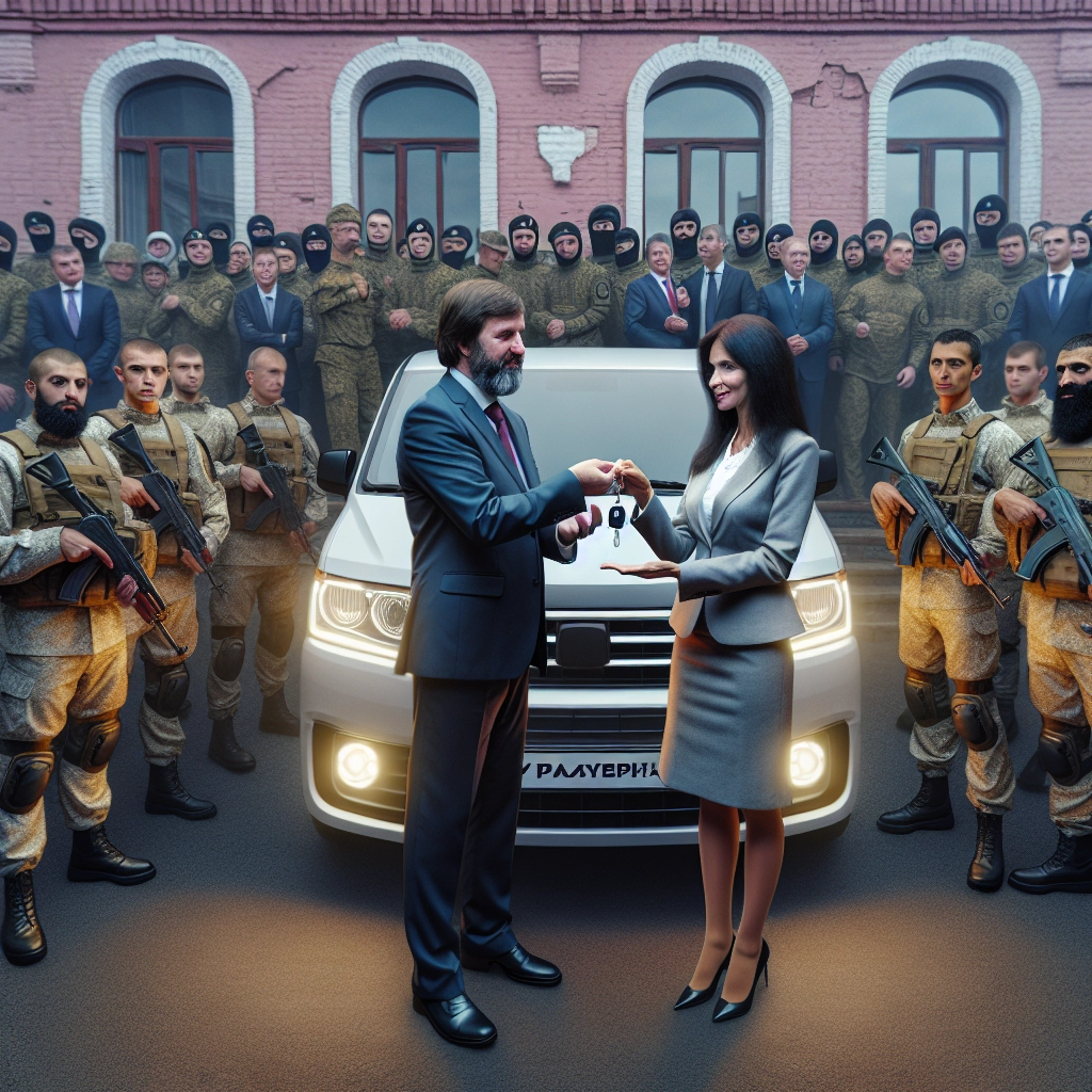 Дом народного единства передал нижегородским военнослужащим микроавтобус для зоны СВО