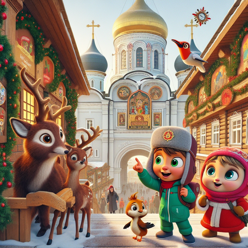 В Нижнем Новгороде представили специальную новогоднюю серию «Смешариков» — Нюша и Бараш в гостях у города